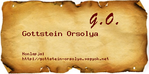 Gottstein Orsolya névjegykártya